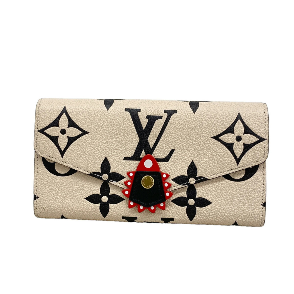 Louis Vuitton Monogram Empreinte Bicolor Portefeuille Sarah LV Crafty Long Wa...